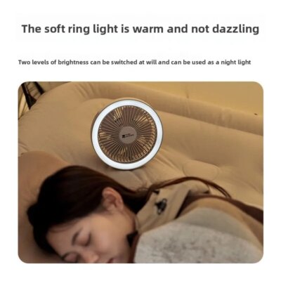 Portable Desktop Rechargeable Small Fan Outdoor Camping Tent Light Atmosphere Lighting Camp Light Xiaofeng - Image 3
