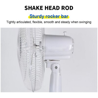 Solar Powered Floor Fan10 - 12H Runtime3 Speed Adjustable Portable Floor Fan for Home Blackout Emergency USB Port & Night Light - Image 6