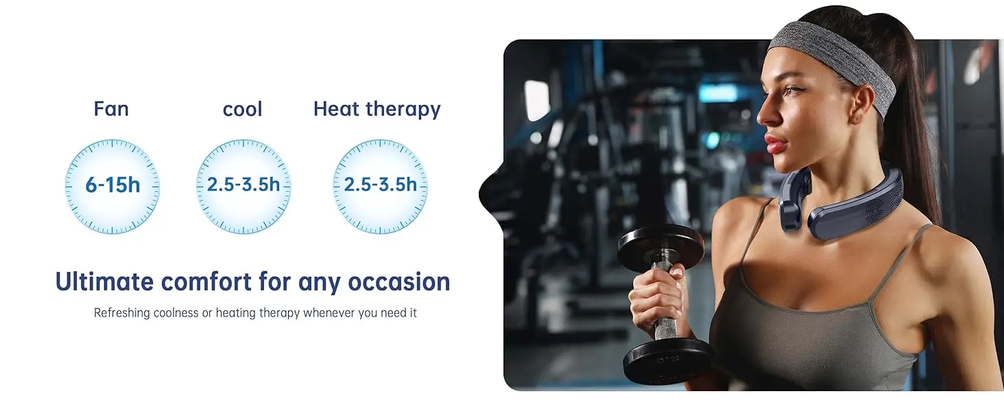 2025 New Upgraded Neck Air Conditioner Portable Fan Cool in 3s Rechargeable Personal Cooling Device Neck Fans that blow cold air 2025 New Upgraded Neck Air Conditioner Portable Fan Cool in 3s Rechargeable Personal Cooling Device Neck Fans that blow cold air