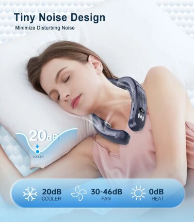 2025 New Upgraded Neck Air Conditioner Portable Fan Cool in 3s Rechargeable Personal Cooling Device Neck Fans that blow cold air - Image 4