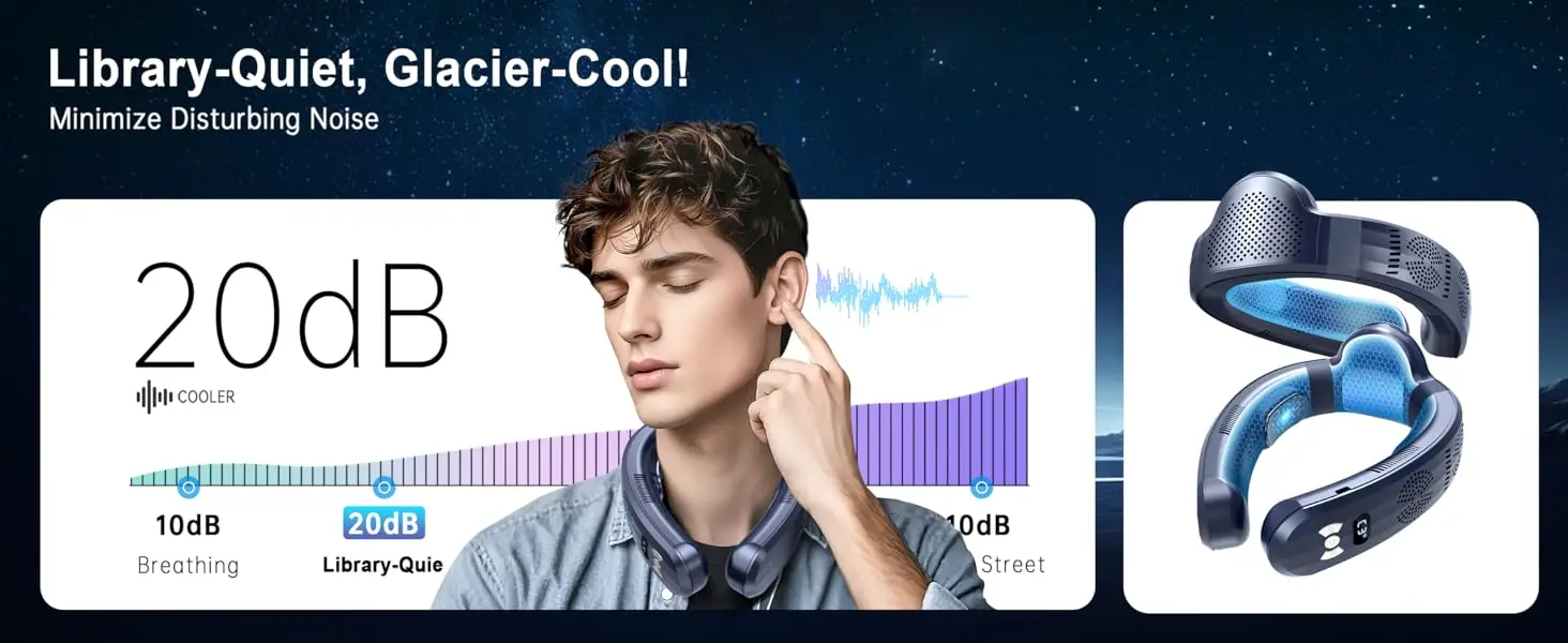 2025 New Upgraded Neck Air Conditioner Portable Fan Cool in 3s Rechargeable Personal Cooling Device Neck Fans that blow cold air 2025 New Upgraded Neck Air Conditioner Portable Fan Cool in 3s Rechargeable Personal Cooling Device Neck Fans that blow cold air