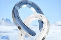 2025 New lazy person's neck-hanging fan cooling semiconductor upper and lower fan USB charging, strong wind power silent