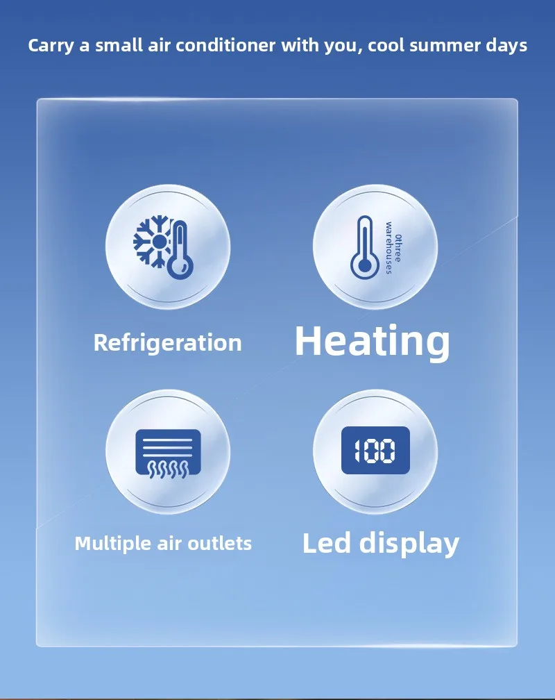 2025 New lazy person's neck-hanging fan cooling semiconductor upper and lower fan USB charging, strong wind power silent