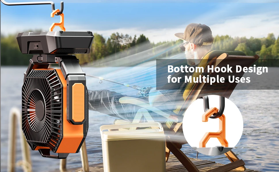 coldSky 40000mAh Camping Fan Battery Operated Fan with 4 LED Light 8 Speeds Desk Fan Remote Portable Rechargeable Outdoor Fan coldSky 40000mAh Camping Fan Battery Operated Fan with 4 LED Light 8 Speeds Desk Fan Remote Portable Rechargeable Outdoor Fan