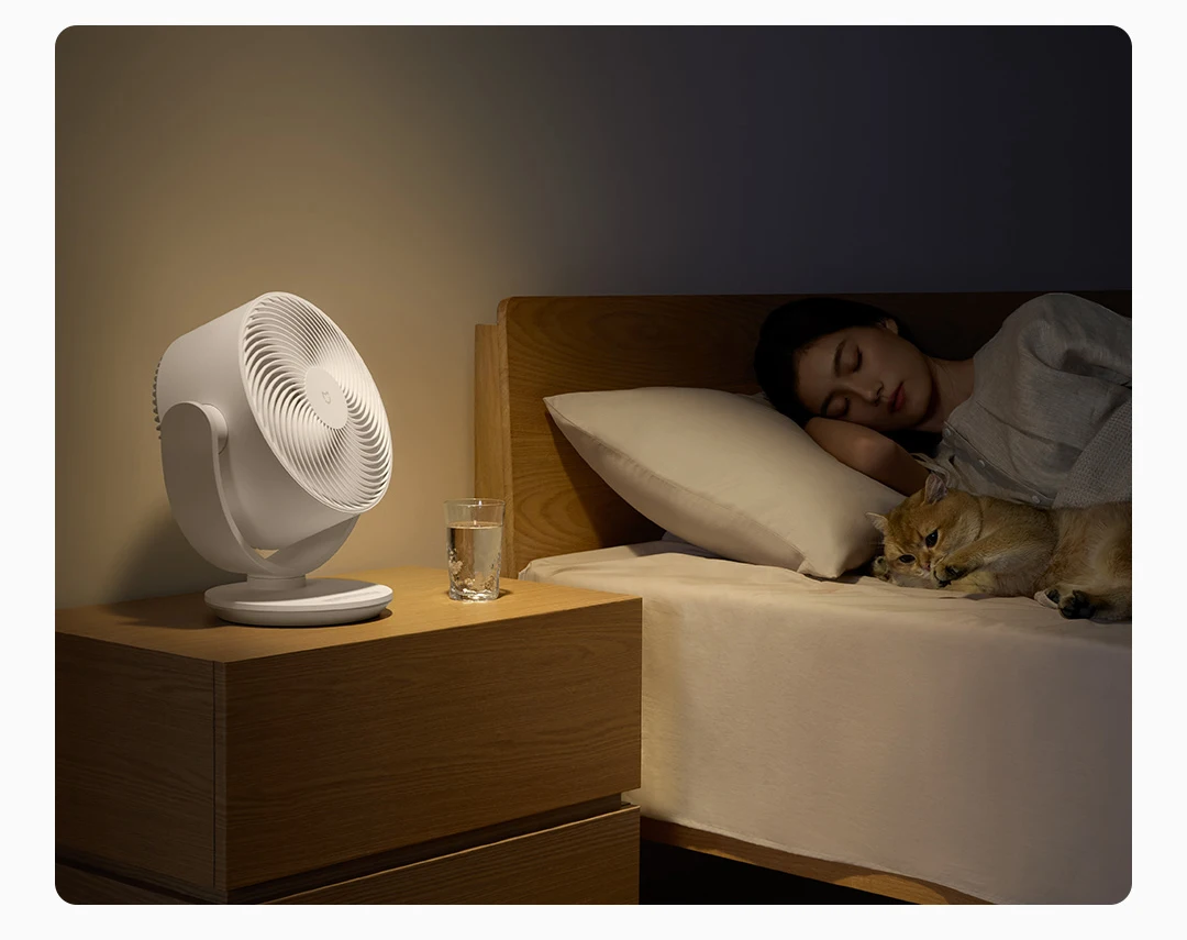 Xiaomi Mijia DC Inverter Desktop Circulation Fan Portable Desktop Electric Fan Mihome App  Smart Three-Dimensional Lightweight