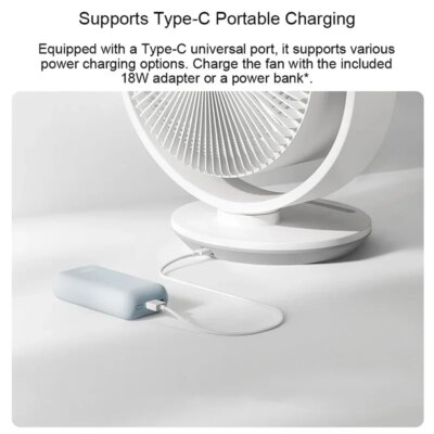 Xiaomi Mijia DC Inverter Desktop Circulation Fan Portable Desktop Electric Fan Mihome App  Smart Three-Dimensional Lightweight - Image 4
