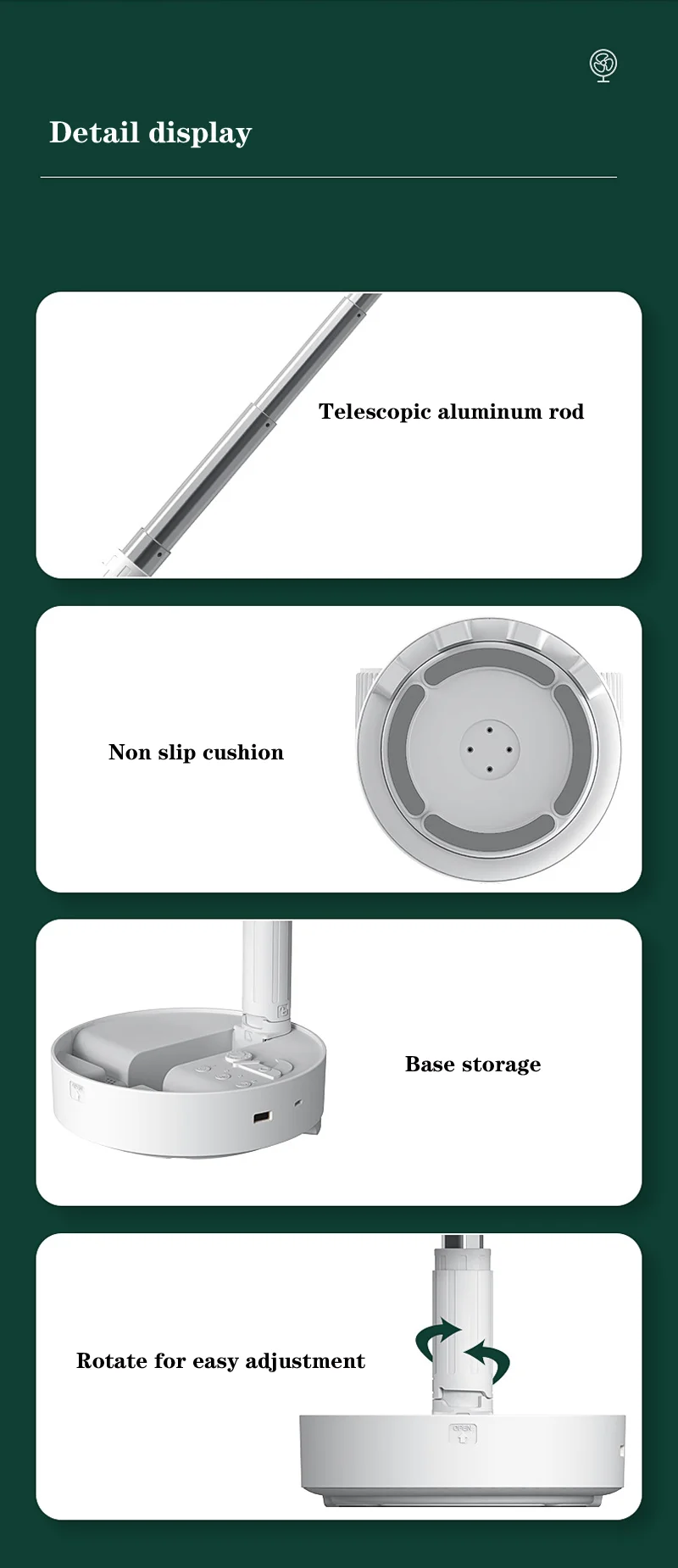 Portable Atomizing fan Personal Battery Powered Folding Water Mist Fan Stand Fan with for Desktop Home Travel Outdoor