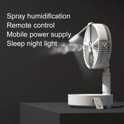 Portable Atomizing fan Personal Battery Powered Folding Water Mist Fan Stand Fan with for Desktop Home Travel Outdoor - Image 5