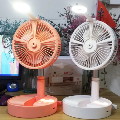 Portable Atomizing fan Personal Battery Powered Folding Water Mist Fan Stand Fan with for Desktop Home Travel Outdoor - Image 2