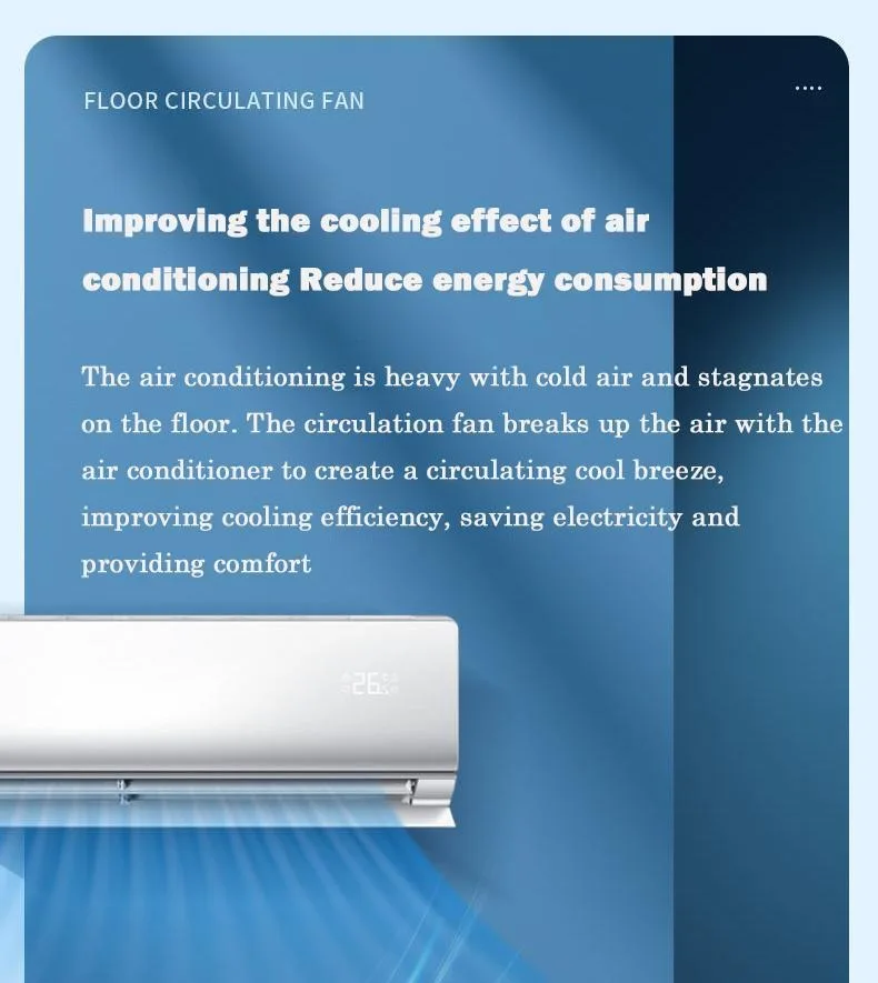 USB Charge-in Use Air Circulation Fan Household Electric Fan Turbine Silent Convection Floor Fan Timing, Operated Mini Fan