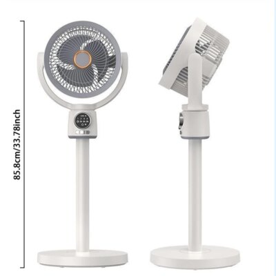 USB Charge-in Use Air Circulation Fan Household Electric Fan Turbine Silent Convection Floor Fan Timing, Operated Mini Fan - Image 5
