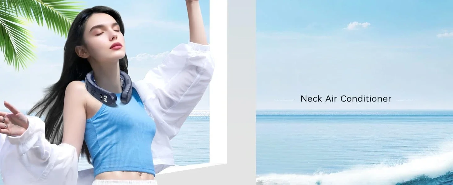 2025 Upgraded Neck Air Conditioner Portable Fan Cool in 3s Rechargeable Personal Cooling Device Neck Fans that blow cold air 2025 Upgraded Neck Air Conditioner Portable Fan Cool in 3s Rechargeable Personal Cooling Device Neck Fans that blow cold air