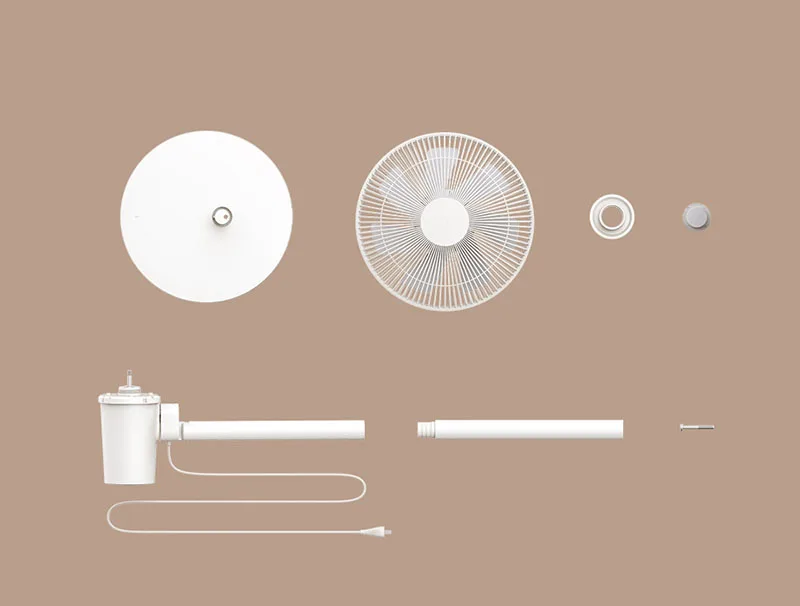 XIAOMI MIJIA Wired Floor Fan With 7-Blade Large Airflow,Convertible Desk & Floor Use,90° Ultra-Wide Range,Electric Fan For Home