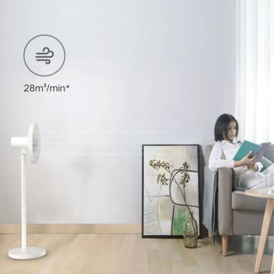 XIAOMI MIJIA Wired Floor Fan With 7-Blade Large Airflow,Convertible Desk & Floor Use,90° Ultra-Wide Range,Electric Fan For Home - Image 4
