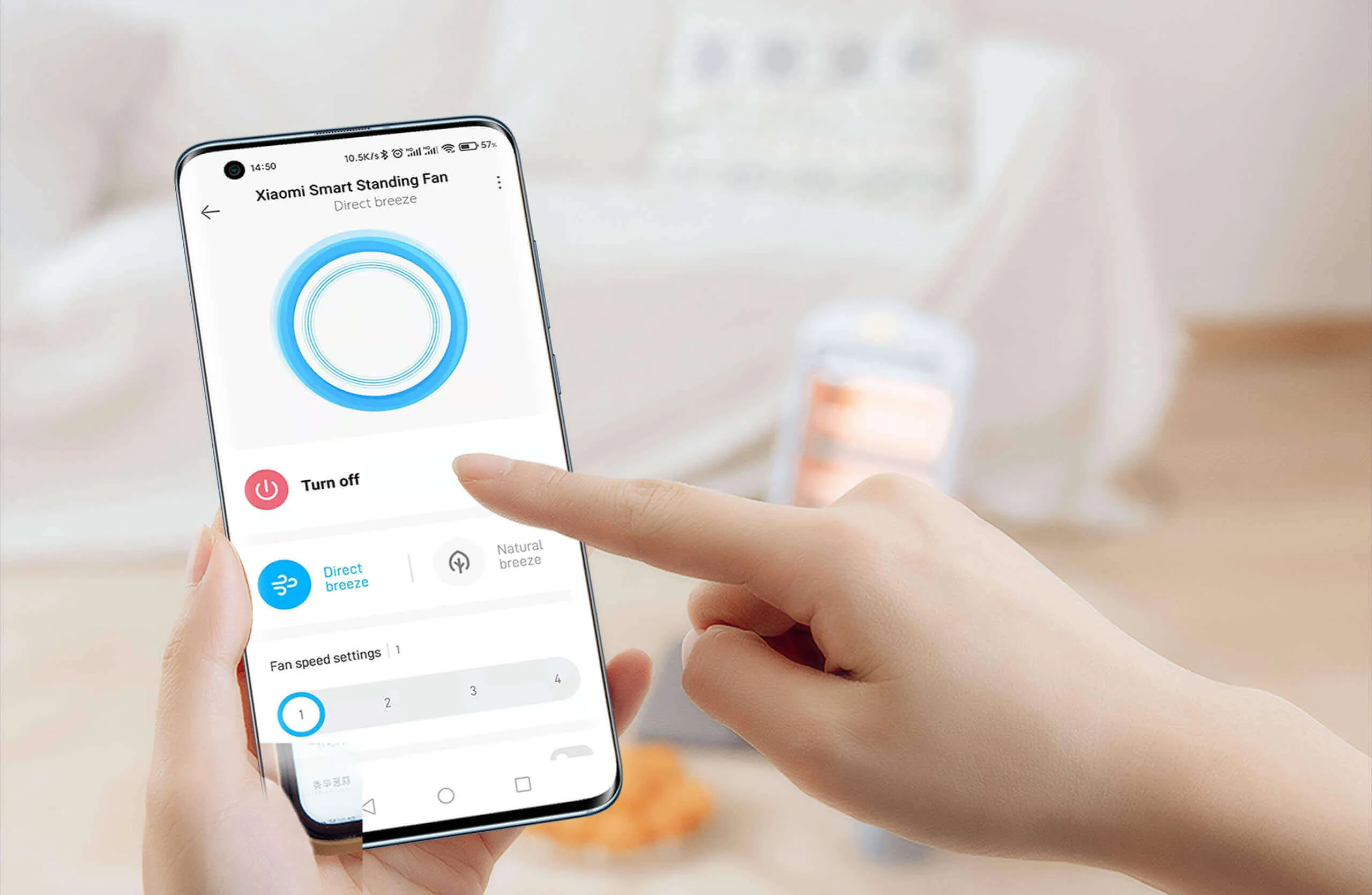 XIAOMI MIJIA Wired Floor Fan With 7-Blade Large Airflow,Convertible Desk & Floor Use,90° Ultra-Wide Range,Electric Fan For Home