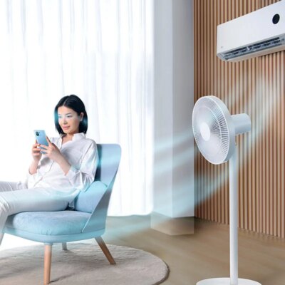 XIAOMI MIJIA Wired Floor Fan With 7-Blade Large Airflow,Convertible Desk & Floor Use,90° Ultra-Wide Range,Electric Fan For Home - Image 3