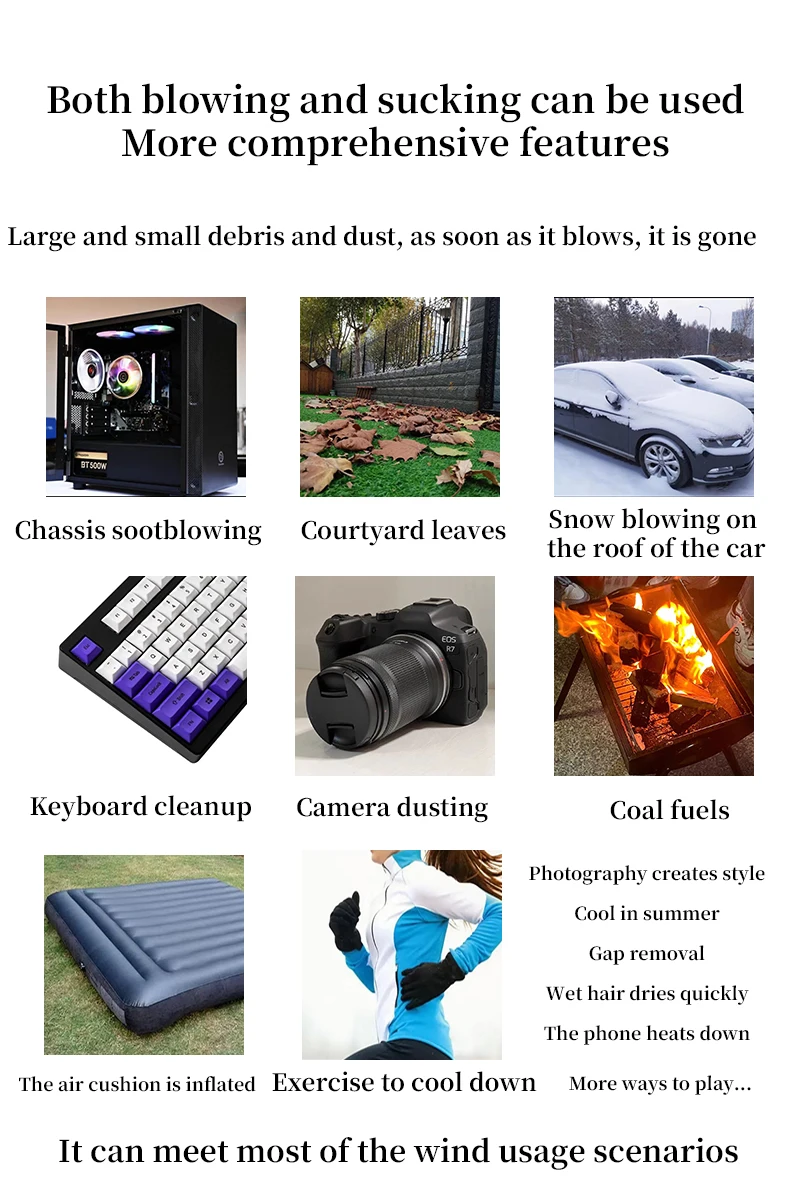 Turbo jet fan Violent Fan s7 Powerful Air Blower 200W High Power Duct Fan Mini Turbo Jet Fan 140000 RPM Strong Winds Turbo Fan