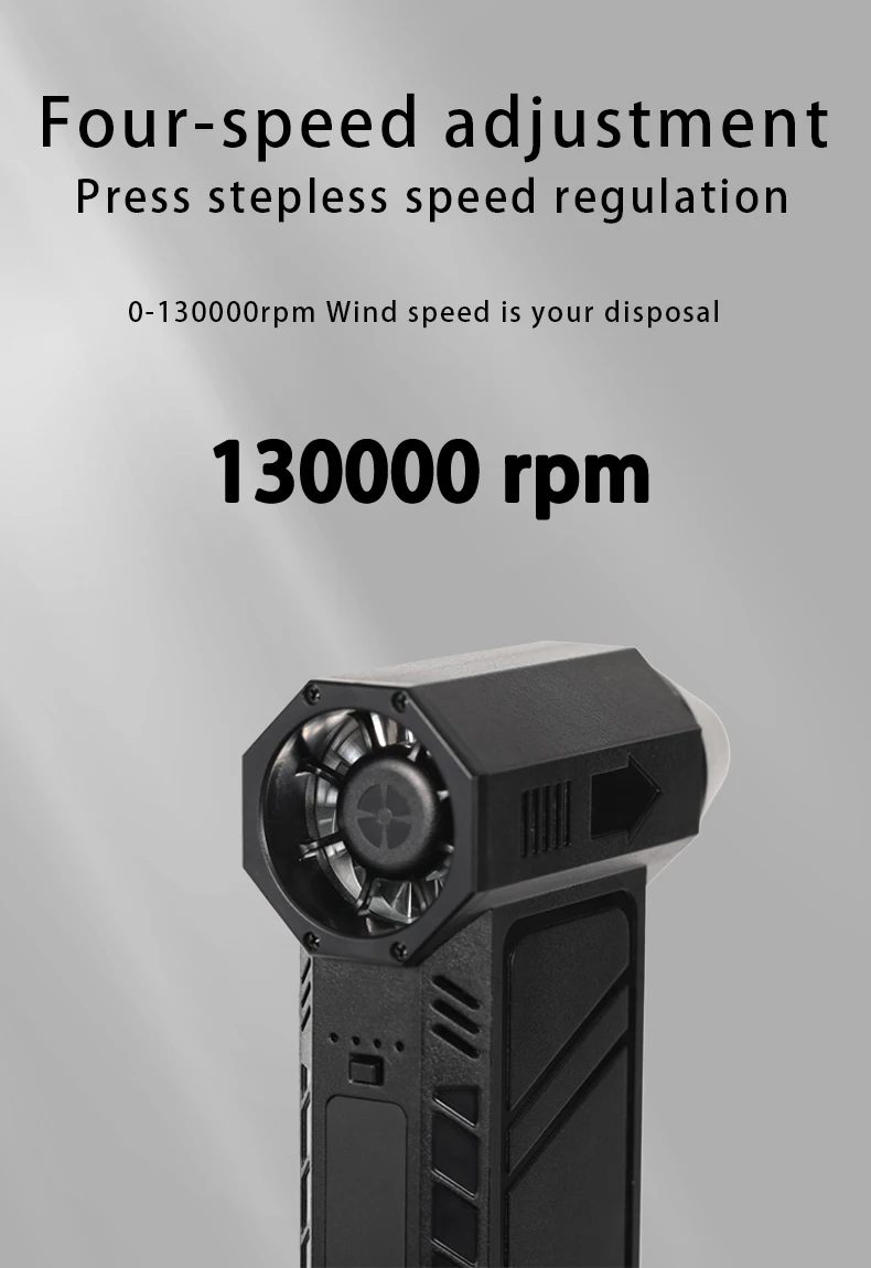 Turbo jet fan Violent Fan s7 Powerful Air Blower 200W High Power Duct Fan Mini Turbo Jet Fan 140000 RPM Strong Winds Turbo Fan