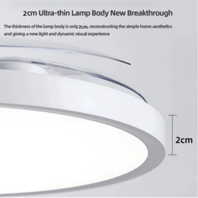 Smart Invisible LED Ceiling Fan Lights DC motor Large Air Volume folding blades fan lamp chandelier kitchen Bedroom Dining room - Image 5