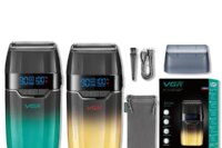 VGR Shaver Electric Beard Trimmer 9000 RPM Razor Professional Shaving Machine LED Reciprocating Razor Portable Shaver Man V-308