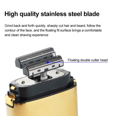 Kemei Tx1 Rechargeable Metal Housing Pro Electric Shaver For Men Hair Beard Electric Razor Bald Shaving Machine Finishing Fade - Image 2
