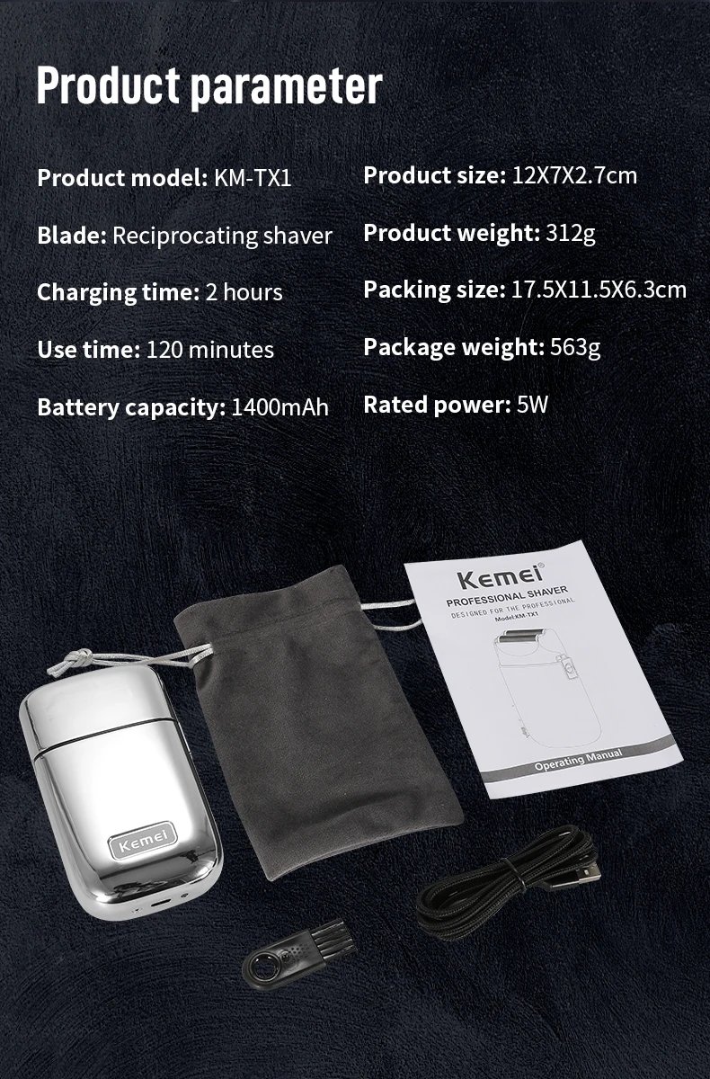 Kemei Tx1 Rechargeable Metal Housing Pro Electric Shaver For Men Hair Beard Electric Razor Bald Shaving Machine Finishing Fade Kemei Tx1 Rechargeable Metal Housing Pro Electric Shaver For Men Hair Beard Electric Razor Bald Shaving Machine Finishing Fade