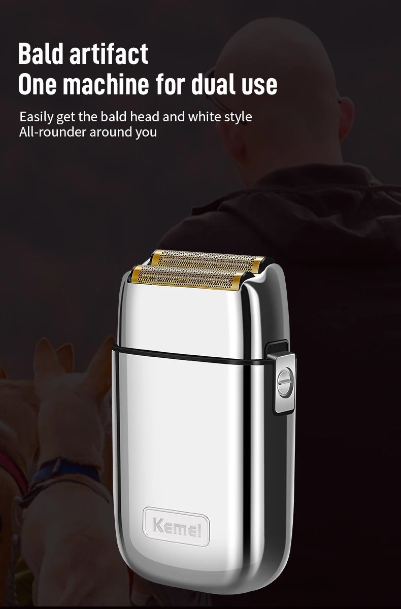 Kemei Tx1 Rechargeable Metal Housing Pro Electric Shaver For Men Hair Beard Electric Razor Bald Shaving Machine Finishing Fade Kemei Tx1 Rechargeable Metal Housing Pro Electric Shaver For Men Hair Beard Electric Razor Bald Shaving Machine Finishing Fade
