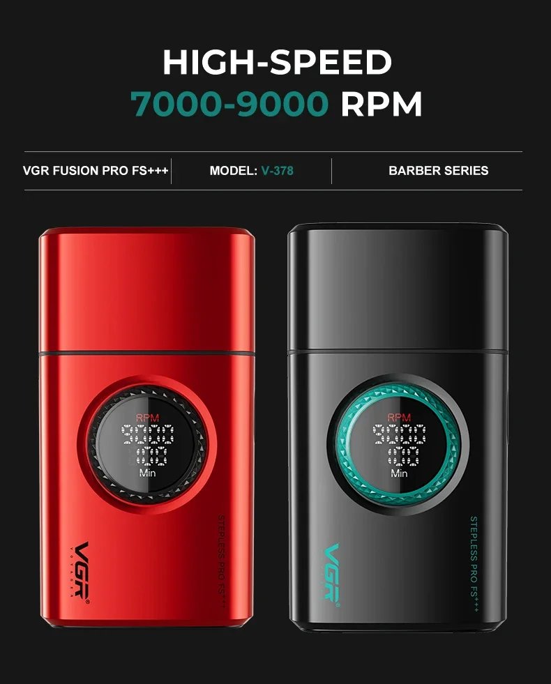 VGR Shaver Rechargeable Razor Professional Beard Shaver Electric Beard Trimmer Digital Display Razor Metal Shaver for Man V-378 VGR Shaver Rechargeable Razor Professional Beard Shaver Electric Beard Trimmer Digital Display Razor Metal Shaver for Man V-378