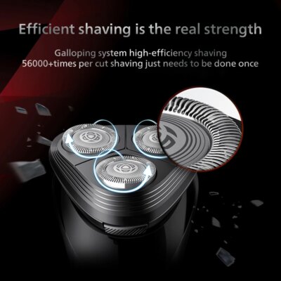 PHILIPS S1113 Electric Shaver USB Charge Stainless Steel PowerCut Blade Razor Triple Floating Head Men Fast Shave Beard Trimmer - Image 3