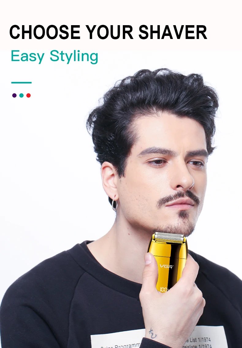 VGR Shaver Professional Razor Electric Shaver Reciprocating Shaving Machine Portable Beard Trimmer Mini Shaver for Men V-399 VGR Shaver Professional Razor Electric Shaver Reciprocating Shaving Machine Portable Beard Trimmer Mini Shaver for Men V-399