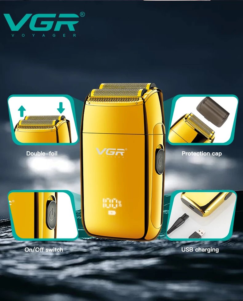 VGR Shaver Professional Razor Electric Shaver Reciprocating Shaving Machine Portable Beard Trimmer Mini Shaver for Men V-399 VGR Shaver Professional Razor Electric Shaver Reciprocating Shaving Machine Portable Beard Trimmer Mini Shaver for Men V-399