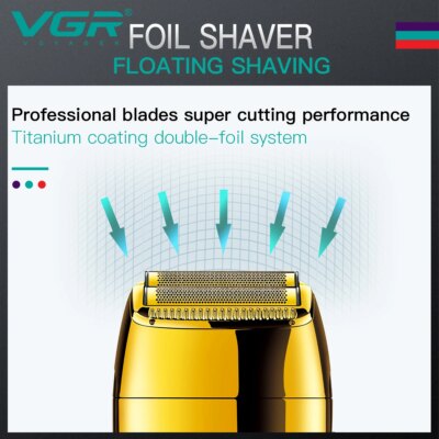 VGR Shaver Professional Razor Electric Shaver Reciprocating Shaving Machine Portable Beard Trimmer Mini Shaver for Men V-399 - Image 5
