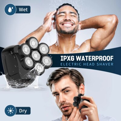 SEJOY Multifunctional  Electric Shavers Kits for Bald Head Shaver Beard Shaving Machine for Men Grooming Kit Husband Gift - Image 6