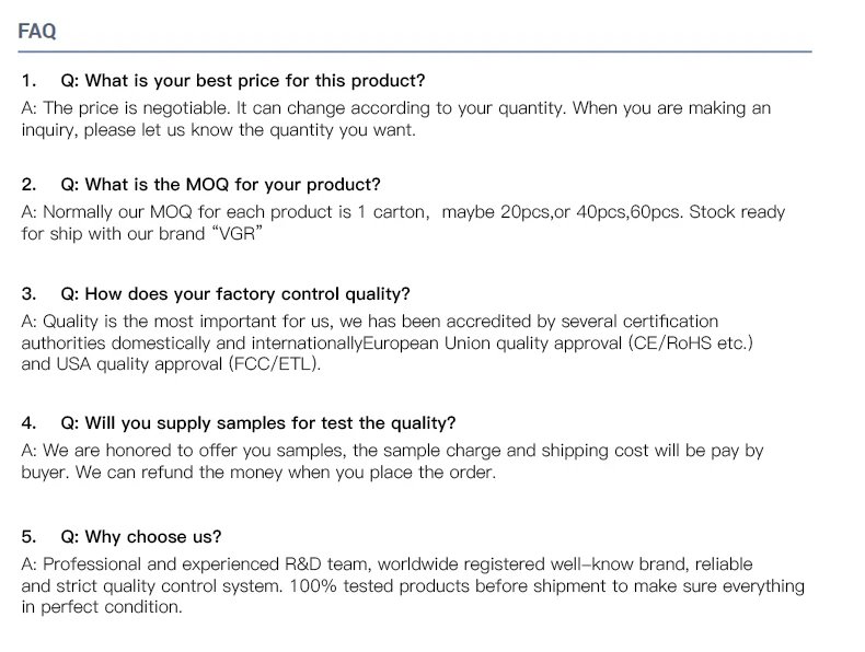 VGR Electric Shaver Professional Razor Waterproof Beard Trimmer Rotary 3D Floating Shaving Rechargeable Electric for Men V-306 VGR Electric Shaver Professional Razor Waterproof Beard Trimmer Rotary 3D Floating Shaving Rechargeable Electric for Men V-306