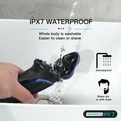 VGR Electric Shaver Professional Razor Waterproof Beard Trimmer Rotary 3D Floating Shaving Rechargeable Electric for Men V-306 - Image 3