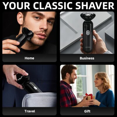 ENCHEN Electric Shaver Professional Wet and Dry Use Razor Hair Trimmer Portable Shaver Reciprocating Shaving Machine Man Mocha S - Image 6