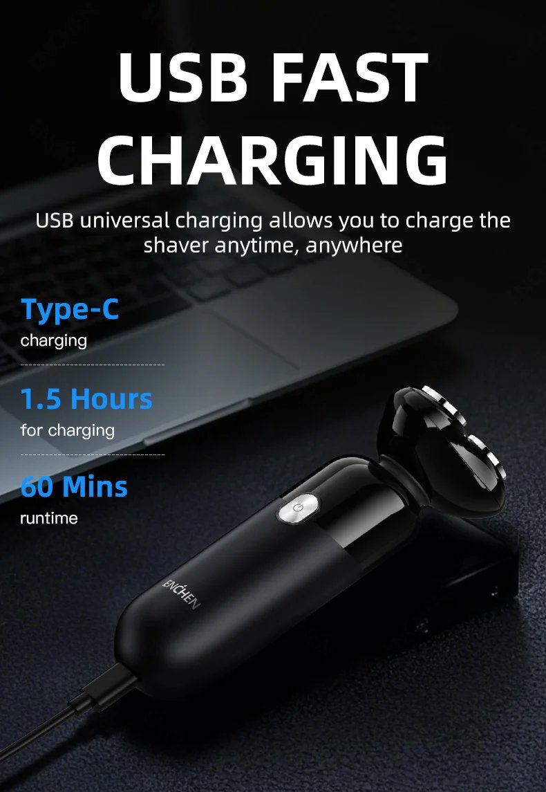 ENCHEN Electric Shaver Professional Wet and Dry Use Razor Hair Trimmer Portable Shaver Reciprocating Shaving Machine Man Mocha S ENCHEN Electric Shaver Professional Wet and Dry Use Razor Hair Trimmer Portable Shaver Reciprocating Shaving Machine Man Mocha S