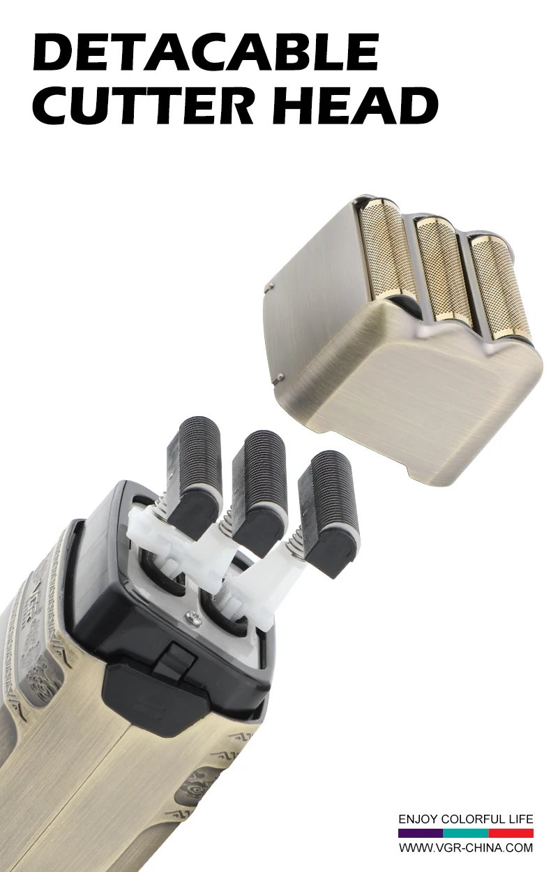 VGR Shaver Professional Electric Razor Shaving Machine Waterproof Beard Trimmer Metal Razor Digital Display Shaver for Men V-335 VGR Shaver Professional Electric Razor Shaving Machine Waterproof Beard Trimmer Metal Razor Digital Display Shaver for Men V-335