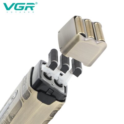 VGR Shaver Professional Electric Razor Shaving Machine Waterproof Beard Trimmer Metal Razor Digital Display Shaver for Men V-335 - Image 3