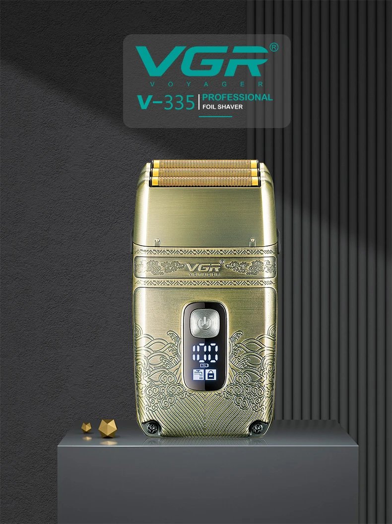 VGR Shaver Professional Electric Razor Shaving Machine Waterproof Beard Trimmer Metal Razor Digital Display Shaver for Men V-335 VGR Shaver Professional Electric Razor Shaving Machine Waterproof Beard Trimmer Metal Razor Digital Display Shaver for Men V-335