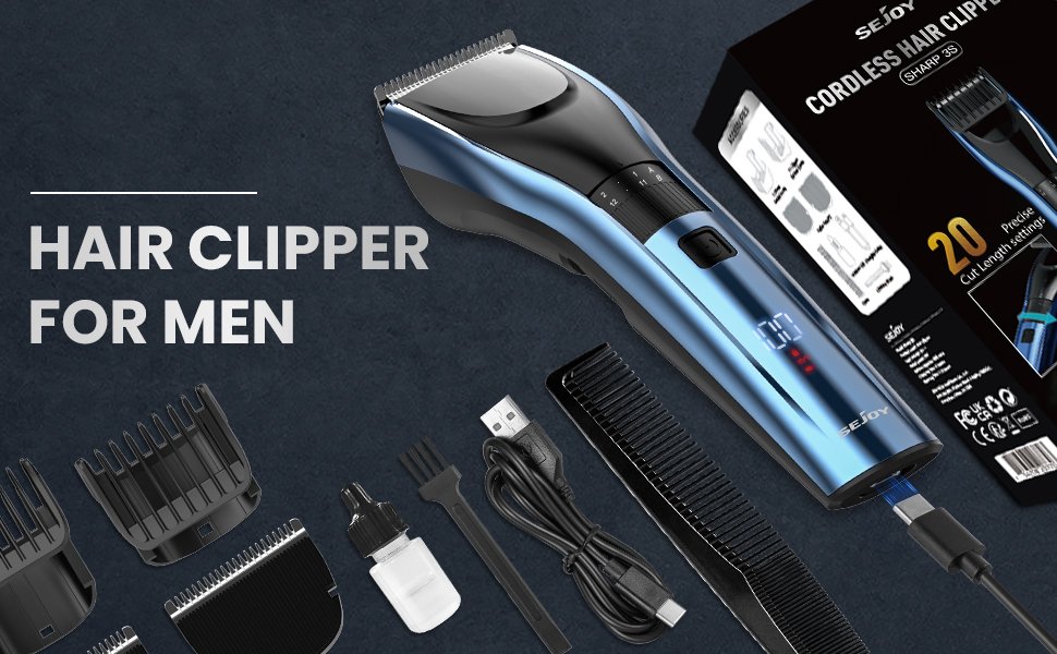 SEJOY Cordless Professional Hair Clippers  Shaving Machine Men Trimmer Kit Men Cutting Machine Barber Electric shaver SEJOY Cordless Professional Hair Clippers  Shaving Machine Men Trimmer Kit Men Cutting Machine Barber Electric shaver
