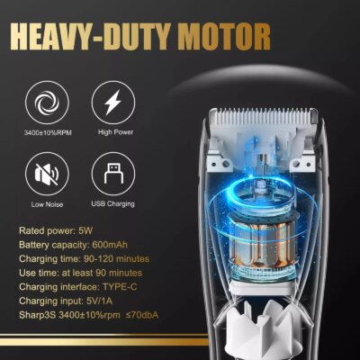 SEJOY Cordless Professional Hair Clippers  Shaving Machine Men Trimmer Kit Men Cutting Machine Barber Electric shaver - Image 3