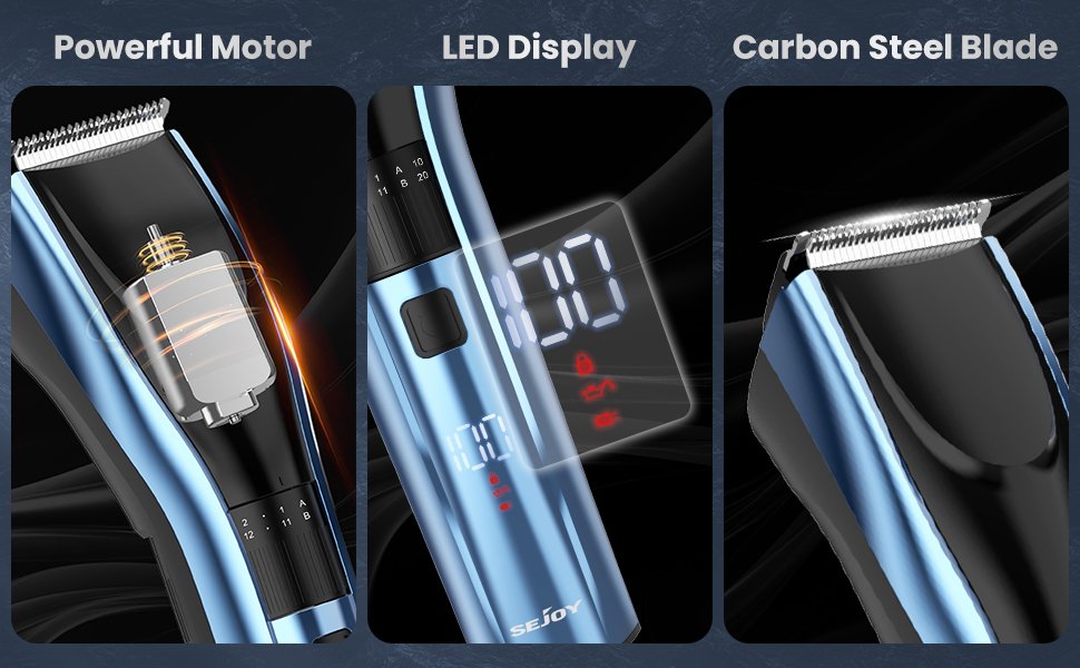 SEJOY Cordless Professional Hair Clippers  Shaving Machine Men Trimmer Kit Men Cutting Machine Barber Electric shaver SEJOY Cordless Professional Hair Clippers  Shaving Machine Men Trimmer Kit Men Cutting Machine Barber Electric shaver