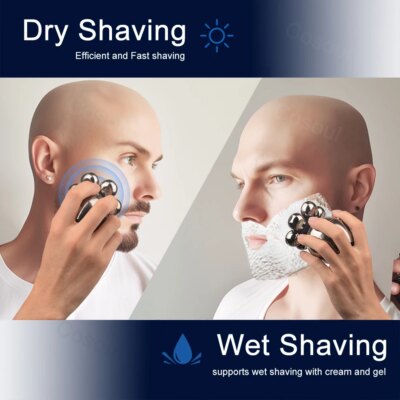 Shaver for Men Electric Shaver Bald Head Shaver 5 in 1 Hair Clipper for Bald Man Beard Trimmer Shaving Machine Bald Head Razor 7 - Image 2
