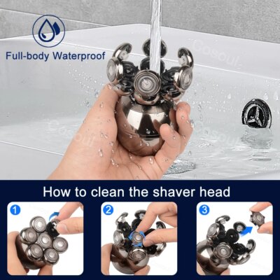 Shaver for Men Electric Shaver Bald Head Shaver 5 in 1 Hair Clipper for Bald Man Beard Trimmer Shaving Machine Bald Head Razor 7 - Image 6