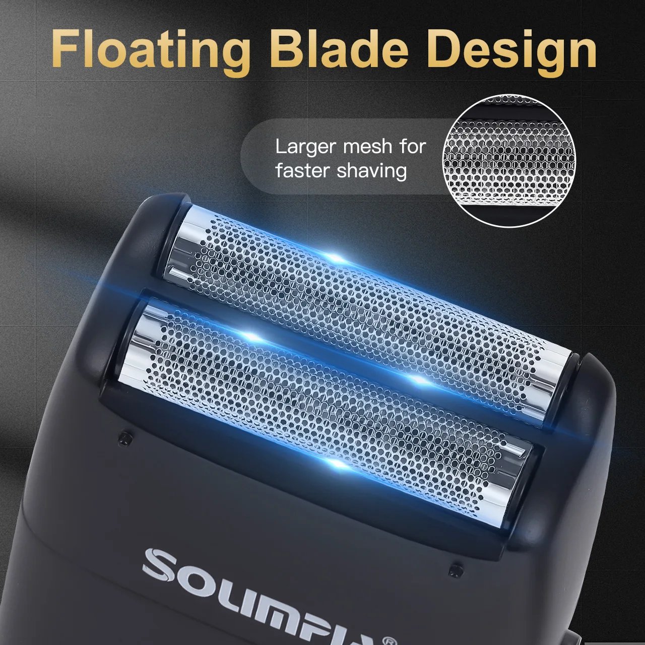 Solimpia Hair Shaver Double Blades Shaver Electric Shaver Razor Men's Close Bald Head Barber Trimmer Rechargeable for Quick Shav Solimpia Hair Shaver Double Blades Shaver Electric Shaver Razor Men's Close Bald Head Barber Trimmer Rechargeable for Quick Shav