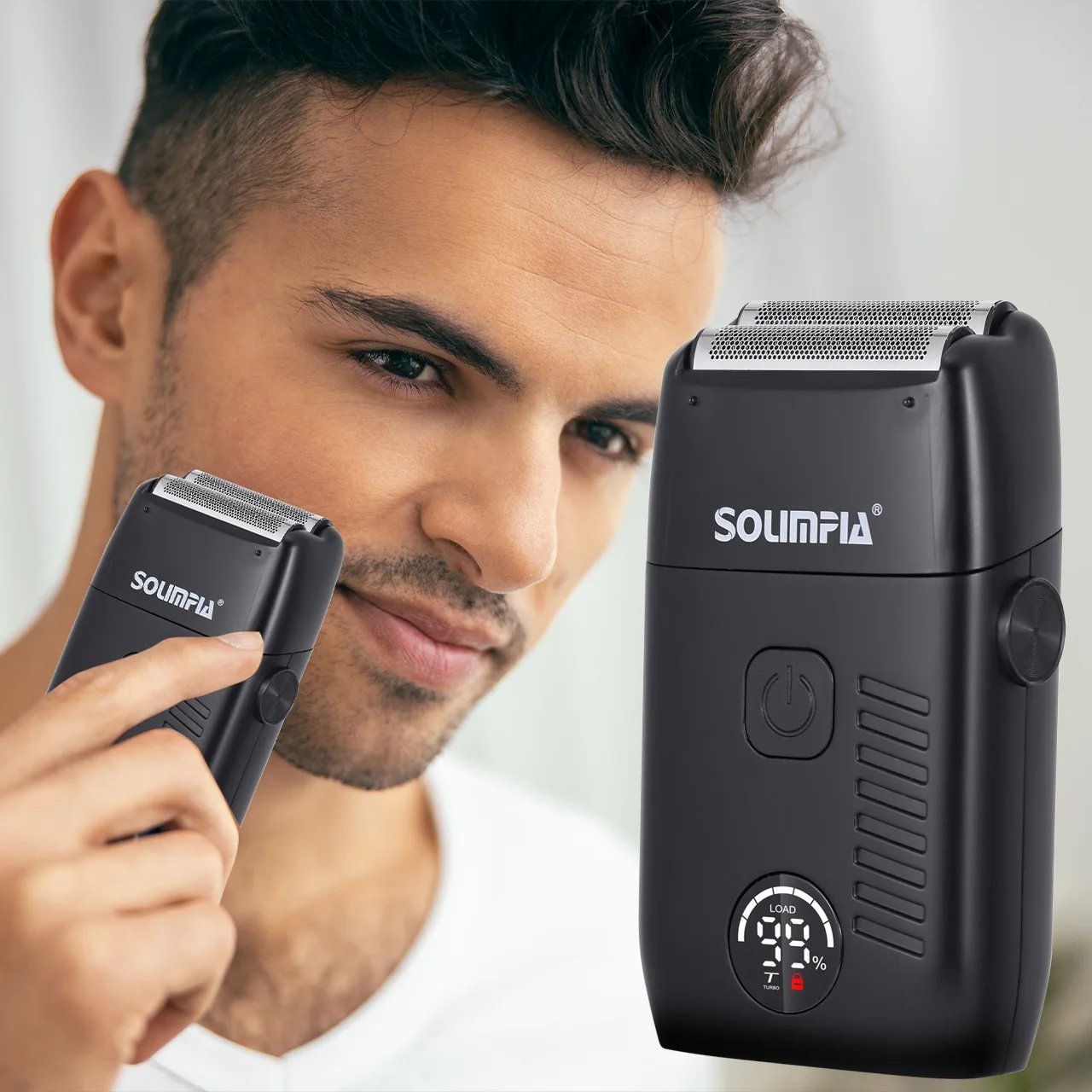 Solimpia Hair Shaver Double Blades Shaver Electric Shaver Razor Men's Close Bald Head Barber Trimmer Rechargeable for Quick Shav Solimpia Hair Shaver Double Blades Shaver Electric Shaver Razor Men's Close Bald Head Barber Trimmer Rechargeable for Quick Shav