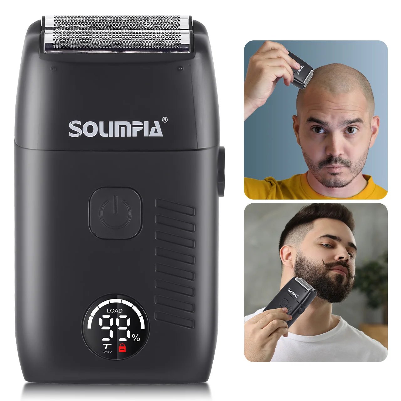 Solimpia Hair Shaver Double Blades Shaver Electric Shaver Razor Men's Close Bald Head Barber Trimmer Rechargeable for Quick Shav Solimpia Hair Shaver Double Blades Shaver Electric Shaver Razor Men's Close Bald Head Barber Trimmer Rechargeable for Quick Shav