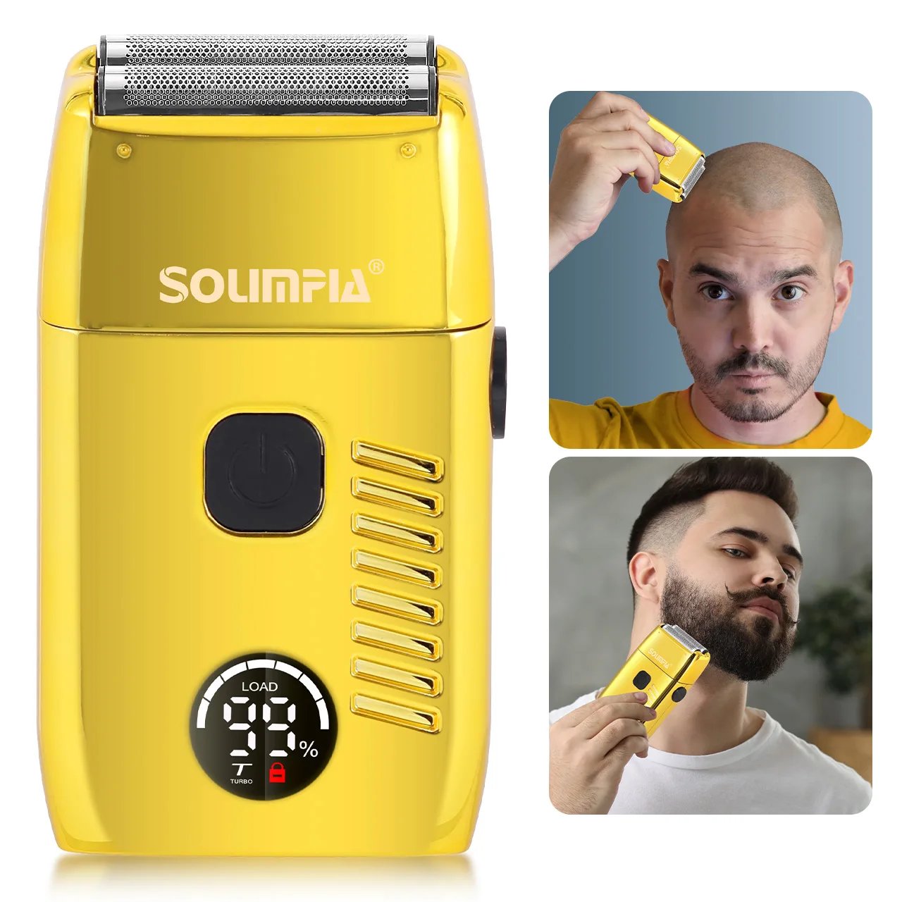 Solimpia Hair Shaver Double Blades Shaver Electric Shaver Razor Men's Close Bald Head Barber Trimmer Rechargeable for Quick Shav Solimpia Hair Shaver Double Blades Shaver Electric Shaver Razor Men's Close Bald Head Barber Trimmer Rechargeable for Quick Shav