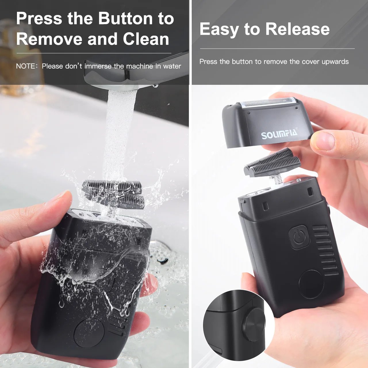 Solimpia Hair Shaver Double Blades Shaver Electric Shaver Razor Men's Close Bald Head Barber Trimmer Rechargeable for Quick Shav Solimpia Hair Shaver Double Blades Shaver Electric Shaver Razor Men's Close Bald Head Barber Trimmer Rechargeable for Quick Shav